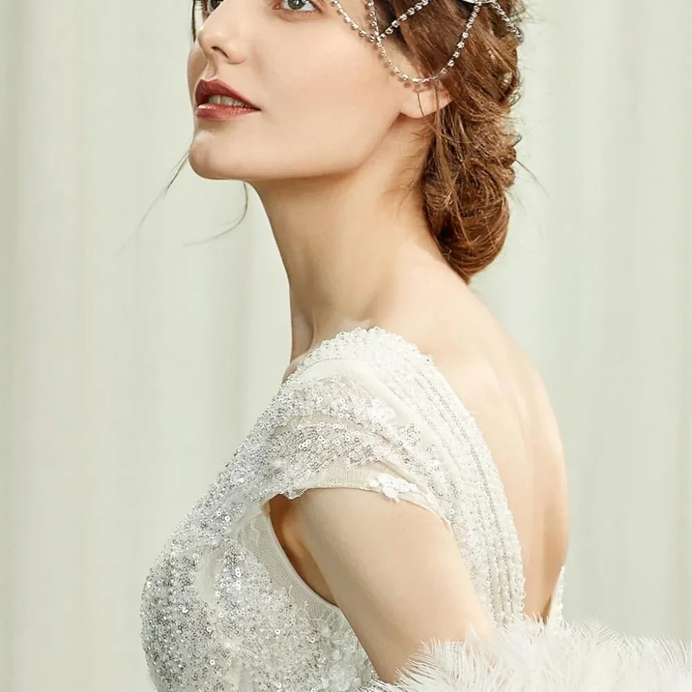 Flapper Headband Crystal  Headpiece